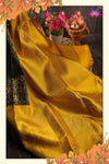 Yellow Color Lichi Silk Saree
