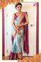 Beautiful Rama Color Banarasi Silk Saree