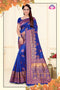 Trisha blue soft silk saree