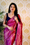 Aaliya pink soft silk saree