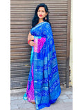 Soft Silk saree; soft silk sarees online;traditional silk sarees;pure silk sarees with price;types of silk sarees ; kanchipuram silk sarees; latest silk saree;new design silk saree;lichi silk saree; AwesomeBlueColorSilkSaree bandhani saree 