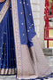 Desirable Blue Color Silk Saree