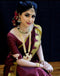 Booth red soft silk saree
