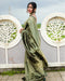 Dark Green Onam Jacquard Silk Saree