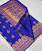 Trisha blue soft silk saree