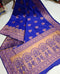 Trisha blue soft silk saree