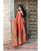 Flaming Red Color Jacquard Silk Saree