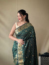 Suhani Green Color Silk Saree