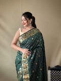 Suhani Green Color Silk Saree