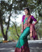 Jazzy Rama Color Jacquard Silk Saree