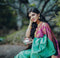 Jazzy Rama Color Jacquard Silk Saree