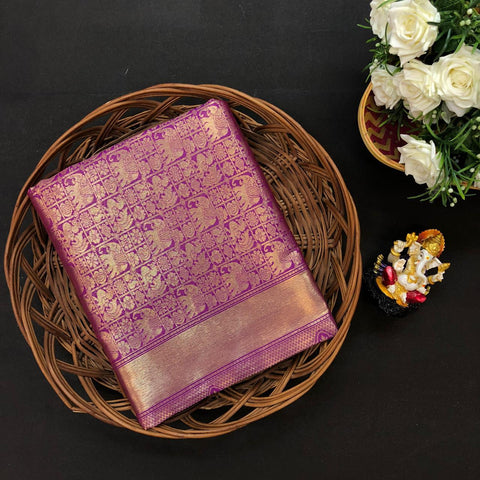 Purple Color Silk Saree