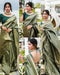 Koji green soft silk saree