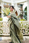 Koji green soft silk saree