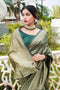 Koji green soft silk saree