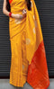 Onam Yellow Jacquard Silk Saree