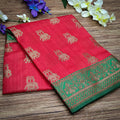 Marine Blue Color Silk Saree