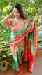 Rich Green Jacquard Silk Saree