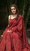 Shalini red color kalamkari saree