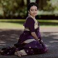 Sitva purple soft silk saree