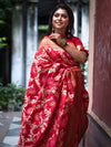 Onam Special Red Kanjivaram Silk Saree