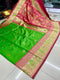 Dark Green Color Jacquard Silk Saree