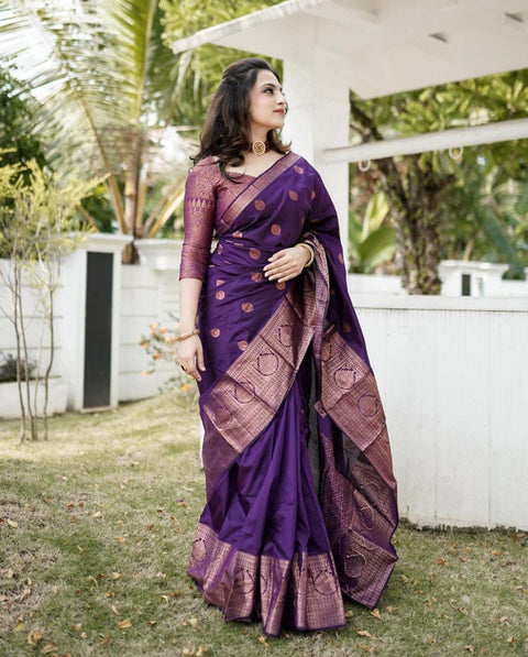 Zeenat Wine soft silk saree