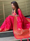 Onam Special Pink Color Silk Saree