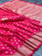 Onam Special Pink Color Silk Saree